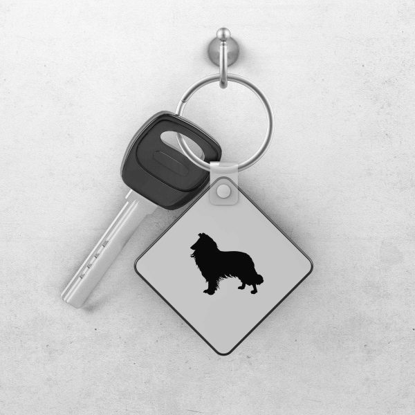 Border Collie Key Chain