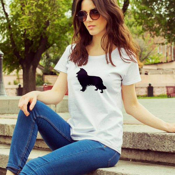 Border Collie T Shirt Chest Print