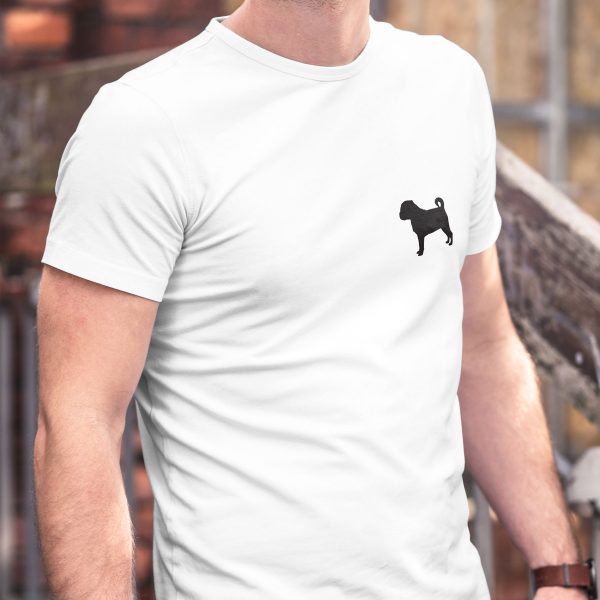 Pug Dog T Shirt Badge Print