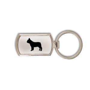 French Bulldog Metal Key Ring