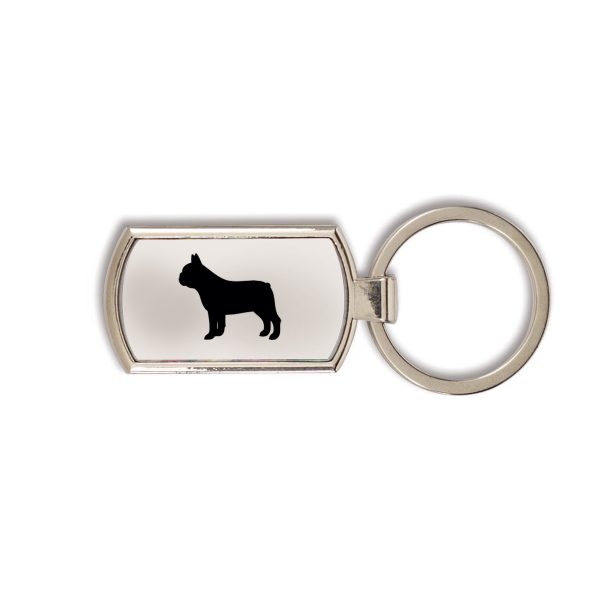 French Bulldog Metal Key Ring