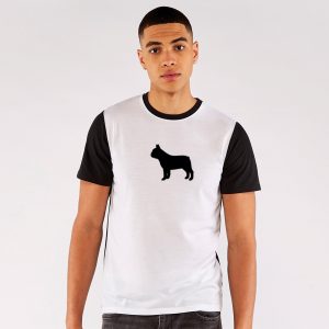 French Bulldog Vanilla White Panel T-Shirt