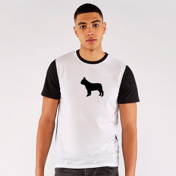 French Bulldog Vanilla White Panel T-Shirt