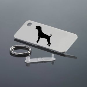 Jack Russell Terrier Rectangular Key Ring