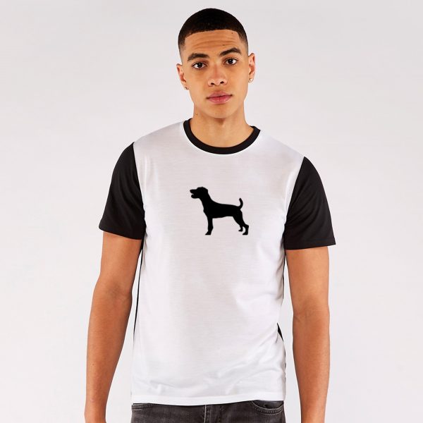 Jack Russell Terrier Vanilla White Panel T-Shirt