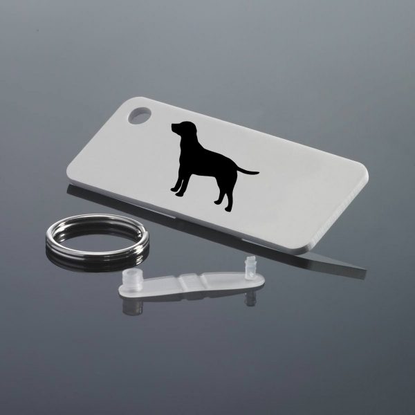 Labrador Retrievers Rectangular Key Ring