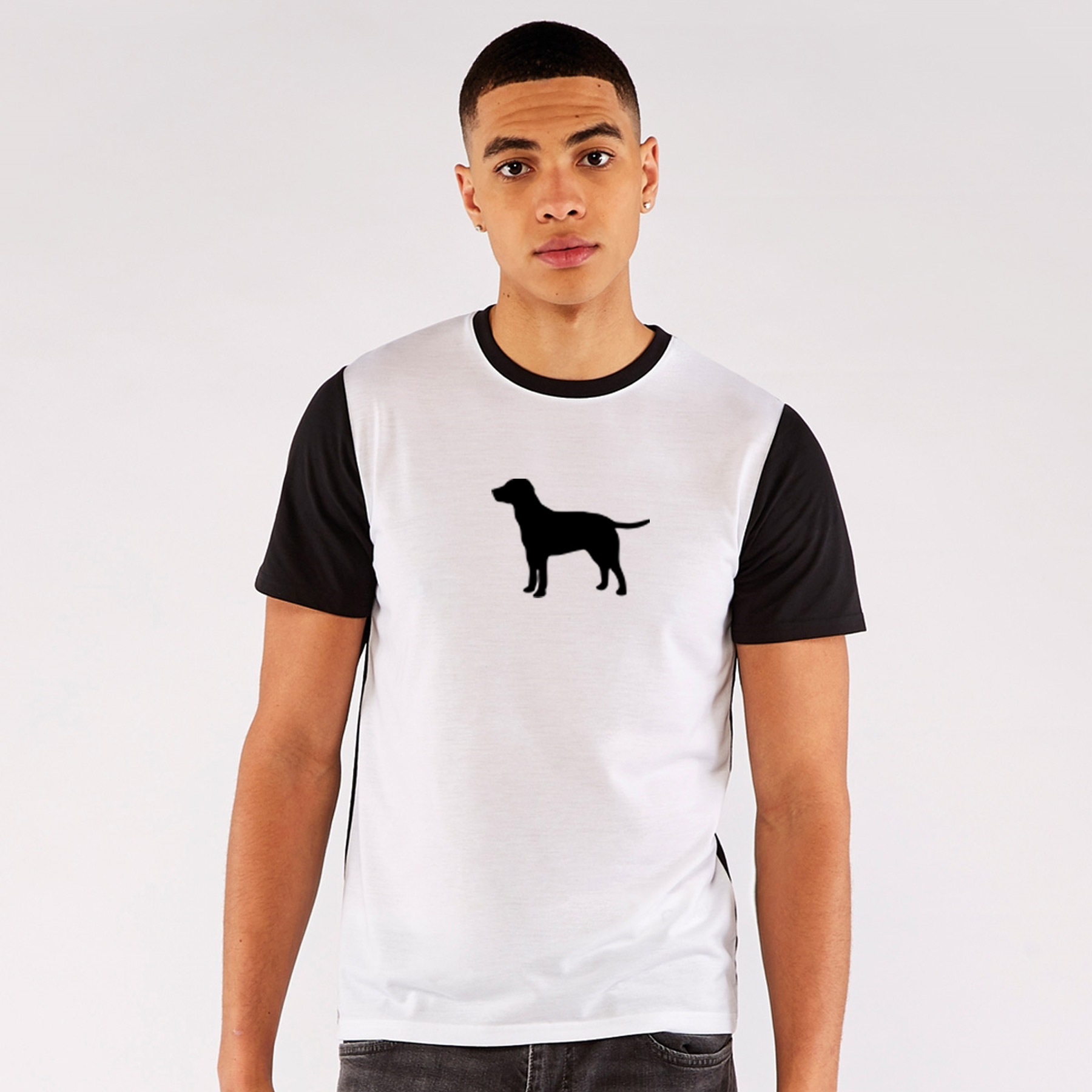 Labrador Retrievers Vanilla White Panel T-Shirt