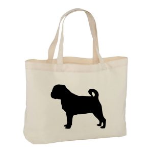 Pug Dog Tote Bag
