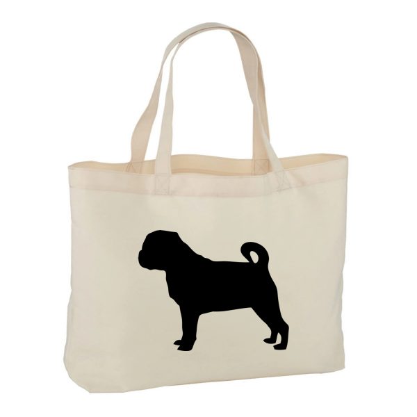 Pug Dog Tote Bag