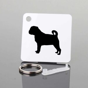 Pug Dog Key Chain