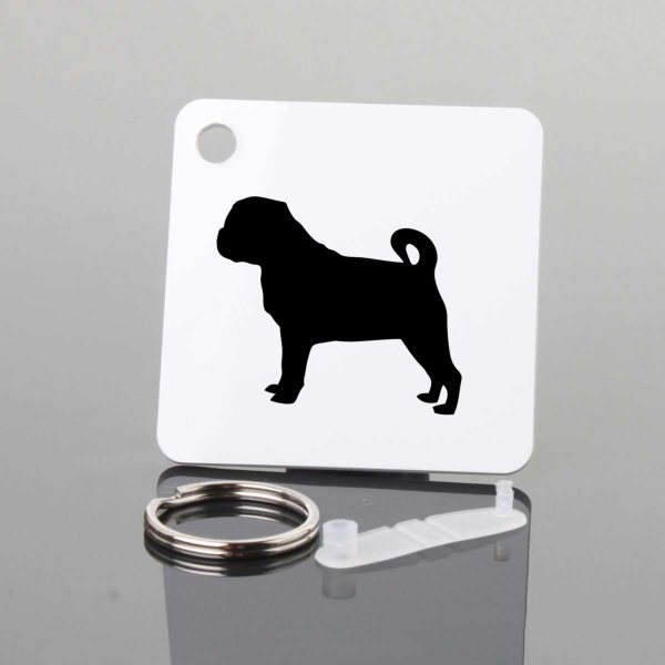 Pug Dog Key Chain