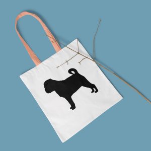 Pug Dog Tote Bag