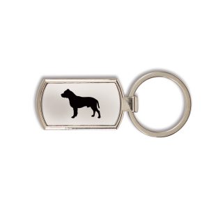 Staffordshire Bull Terrie Metal Key Ring