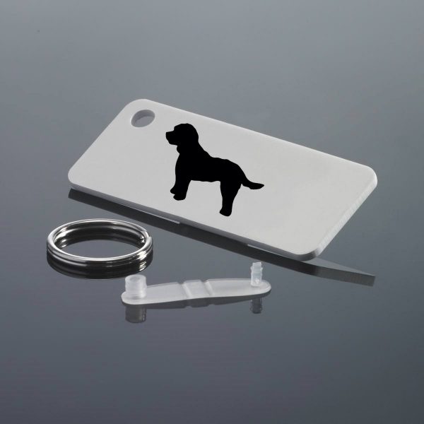 Cockapoo Rectangular Key Ring